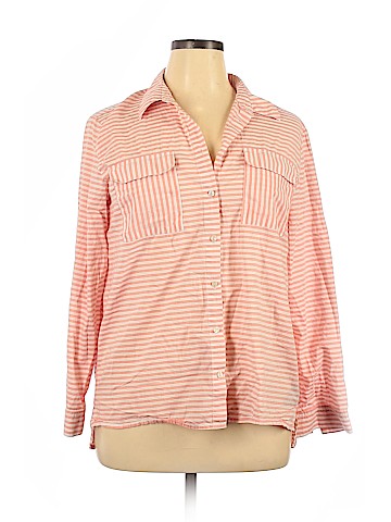 Nine West Long Sleeve Button-Down Shirt (view 1)