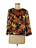 Pendleton 100% Silk Yellow 3/4 Sleeve Silk Top Size M - photo 1