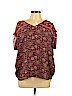 Tiny 100% Rayon Red Short Sleeve Blouse Size 1X - photo 1