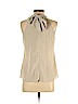 Banana Republic Factory Store 100% Polyester Tan Sleeveless Top Size S (petite) - photo 2