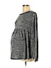 Isabel Maternity Gray Pullover Sweater Size M - photo 1