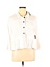 For Cynthia 100% Linen White Long Sleeve Button-Down Shirt Size XL - photo 1