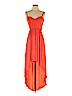 BCBGMAXAZRIA 100% Polyester Orange Casual Dress Size XS - photo 1