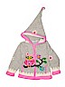 Little Cotton Dress 100% Wool Graphic Gray Zip Up Hoodie Size 4 - photo 1