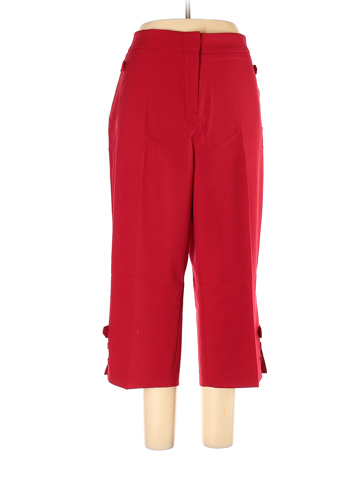 Susan Graver Solid Red Dress Pants Size XL - 85% off | thredUP