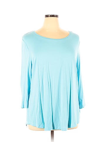 JM Collection 3/4 Sleeve Top (view 1)