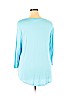 JM Collection Blue 3/4 Sleeve Top Size XL - photo 2