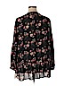 Falls Creek 100% Polyester Black Long Sleeve Blouse Size 1X - photo 2