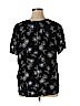 Old Navy 100% Rayon Black Short Sleeve Blouse Size XL - photo 2