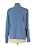 W by Worth 100% Silk Blue Long Sleeve Silk Top Size 10 - photo 2