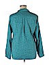 Kleen Blue Long Sleeve Silk Top Size XL - photo 2