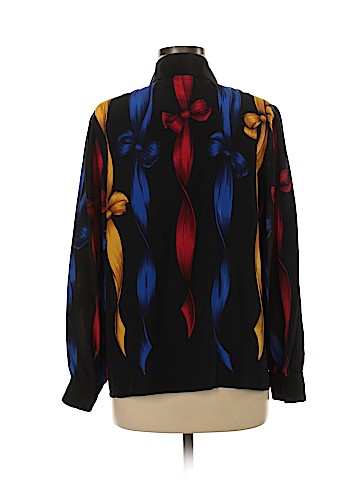 Francesca's Long Sleeve Silk Top (view 2)