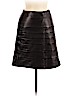 Diane von Furstenberg 100% Leather Brown Leather Skirt Size 6 - photo 1