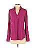 Express 100% Polyester Purple Long Sleeve Blouse Size S (petite) - photo 1
