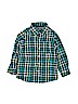 OshKosh B'gosh 100% Cotton Blue Long Sleeve Button-Down Shirt Size 4 - photo 1