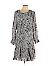 Banana Republic 100% Polyester Blue Casual Dress Size L (petite) - photo 1