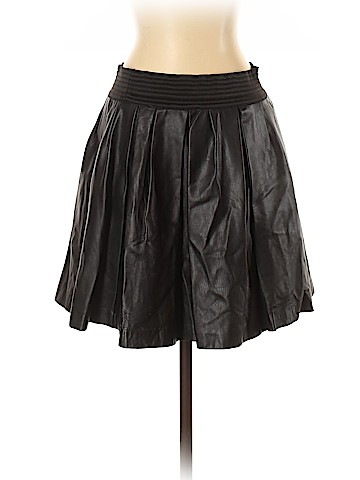 Zara Leather Skirt (view 1)