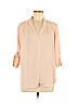 Mossimo 100% Polyester Pink 3/4 Sleeve Blouse Size M - photo 1