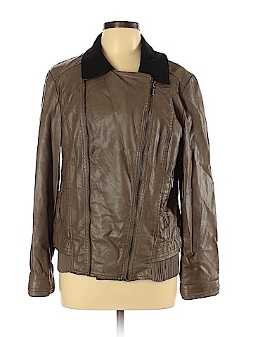 Bisou Bisou Faux Leather Jacket (view 1)