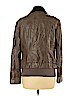 Bisou Bisou 100% Viscose Brown Faux Leather Jacket Size XL - photo 2