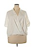 Lou & Grey 100% Cotton White Short Sleeve Blouse Size XXL - photo 1
