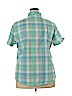 Riders by Lee 100% Cotton Teal Short Sleeve Button-Down Shirt Size XXL - photo 2
