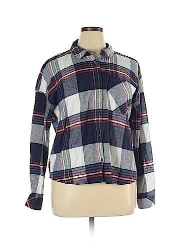 Pink Rose Long Sleeve Button-Down Shirt (view 1)