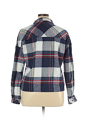 Pink Rose Long Sleeve Button-Down Shirt (view 2)