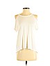 BCBGMAXAZRIA 100% Modal Ivory Short Sleeve Top Size S - photo 1