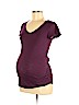 Old Navy - Maternity Burgundy Short Sleeve T-Shirt Size M - photo 1