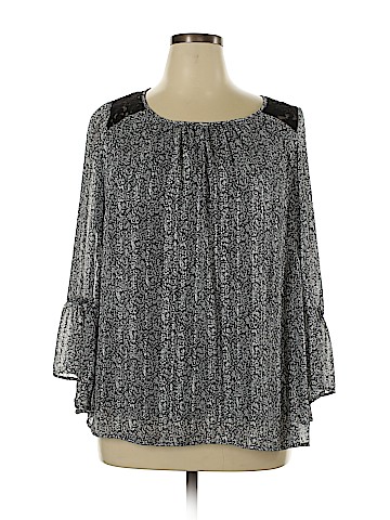 Roz & Ali Long Sleeve Blouse (view 1)