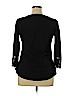 Unbranded Black 3/4 Sleeve Top Size XL - photo 2