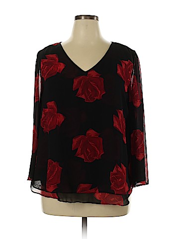 Roz & Ali 3/4 Sleeve Blouse (view 1)