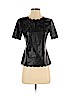 BCBGMAXAZRIA Black Faux Leather Top Size XS - photo 1