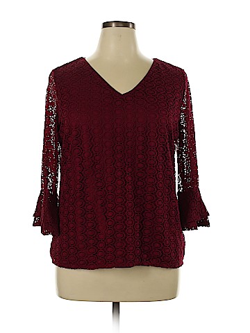 Roz & Ali 3/4 Sleeve Top (view 1)