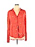 Maeve 100% Rayon Red Long Sleeve Button-Down Shirt Size 14 - photo 1