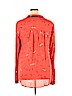 Maeve 100% Rayon Red Long Sleeve Button-Down Shirt Size 14 - photo 2
