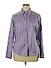 Liz Claiborne 100% Cotton Purple Long Sleeve Button-Down Shirt Size 14 - photo 1