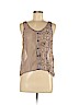Full Tilt Tan Sleeveless Blouse Size M - photo 1