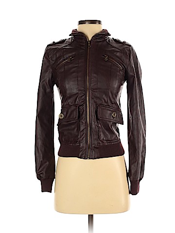 Charlotte Russe Faux Leather Jacket (view 1)