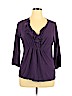 Old Navy Purple 3/4 Sleeve Top Size 1X - photo 1