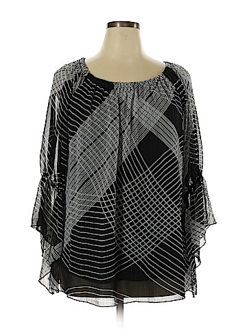 Roz & Ali 3/4 Sleeve Blouse (view 1)