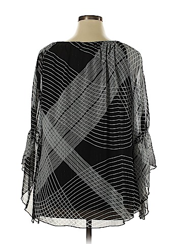 Roz & Ali 3/4 Sleeve Blouse (view 2)