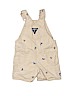 OshKosh B'gosh 100% Cotton Ivory Overall Shorts Size 12-18 mo - photo 2
