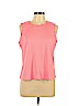 Assorted Brands 100% Polyester Pink Sleeveless Top Size L (petite) - photo 1