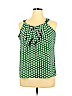 Banana Republic Factory Store 100% Polyester Green Sleeveless Blouse Size XL - photo 1
