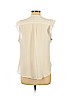 H&M 100% Polyester White Short Sleeve Blouse Size 12 - photo 2