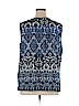 Breckenridge 100% Cotton Blue Sleeveless Blouse Size XL - photo 2