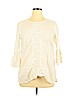 Suzanne Betro Ivory 3/4 Sleeve Blouse Size XL - photo 1
