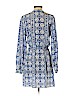 Lauren Gold 100% Silk Blue Casual Dress Size S - photo 2